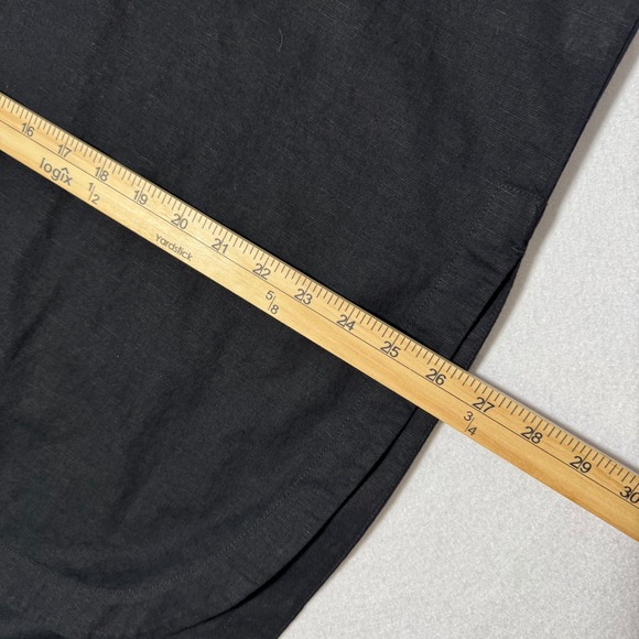 New Banana Republic Boho Minimalistic Linen Tunic Embroidered Casual Relaxed L - Picture 10 of 12